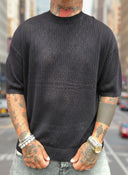 T-Shirt Maglina Traforata Paris Black