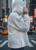 Felpa Taglio Vivo Beige