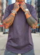 T-Shirt Arrotondata Piombo