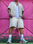 Completo Las Vegas Sabbia 2 pezzi camicia + bermuda