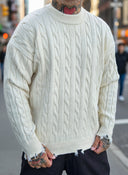 Maglione Sfrangiato Cream