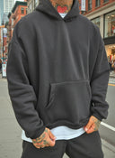 Felpa Over Cropped Black