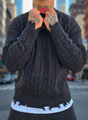 Maglione Sfrangiato Black