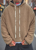 Felpa Teddy Double Face Black/Nut