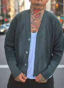 Cardigan Rashford Fumè Forest Green