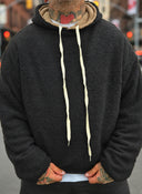 Felpa Teddy Double Face Black/Nut