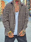 Camicia Quadri Brown