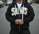 Felpa Zip Saint Black