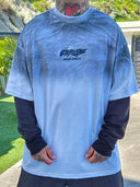T-Shirt Raglan Curse Fumè White