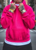 Felpa Regular Fuxia