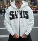 Felpa Zip Saint White