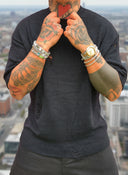 T-Shirt Maglina Sfrangiata Black