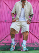 Completo Las Vegas Sabbia 2 pezzi camicia + bermuda