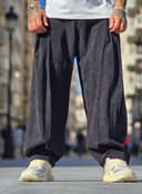 Pantalone Velluto Pences Black