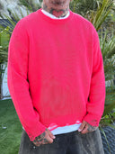 Maglione Sfrangiato Fragola