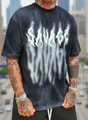 T-Shirt Savage Black Fumè