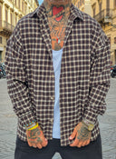 Camicia Quadri Brown