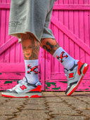 Calze OFF Fire White